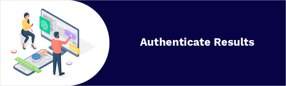 authenticate results